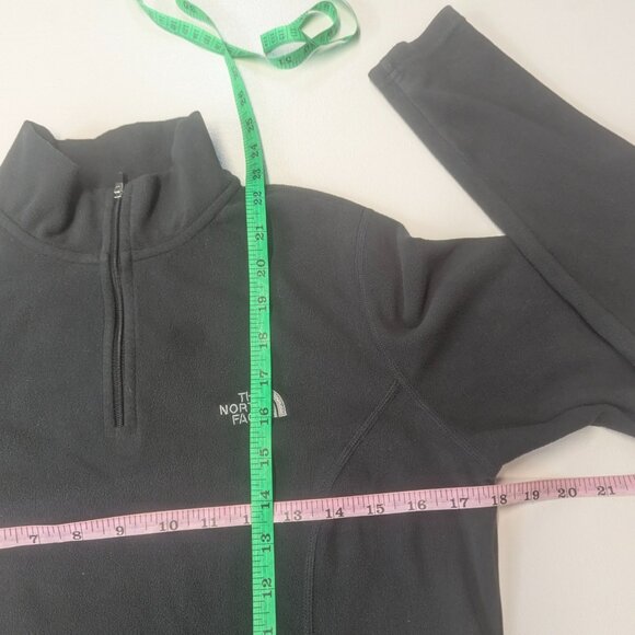 The North Face Hazy Black Size *Medium (XS) Fleece Quarter Zip - Picture 6 of 11